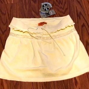 Brand New with tags Juicy Couture Lace trimmed Terry Cloth skirt